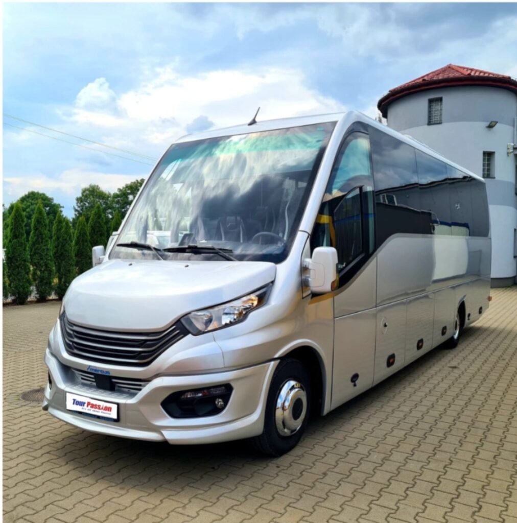 Private coach in Europe traveling between major European cities