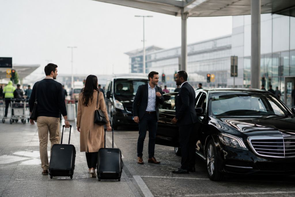 Luxury ground transportation Europe with chauffeur-driven Mercedes