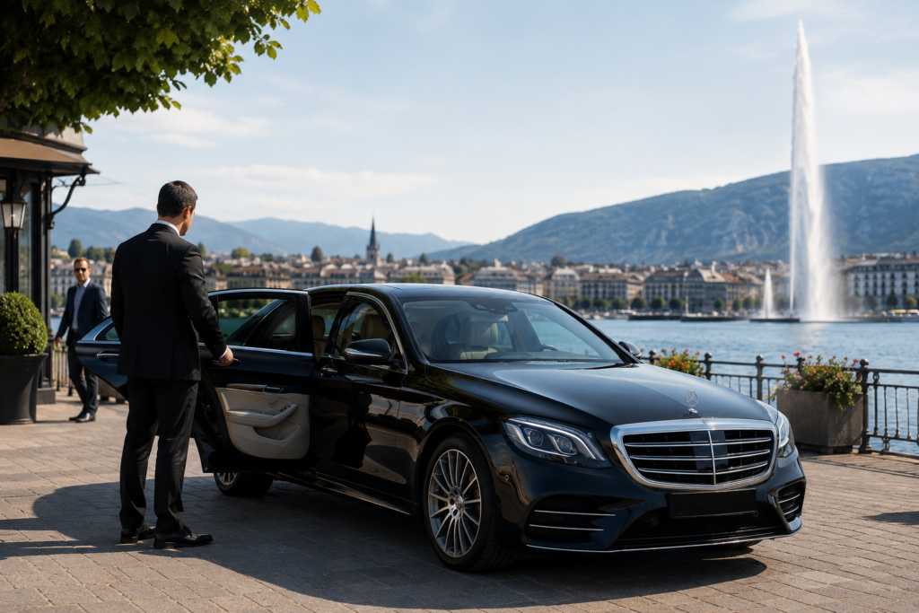 Luxury chauffeur service in Geneva with professional chauffeur services